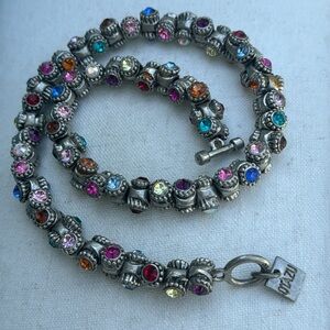 Vintage Rodrigo Otazu Swarovski Barrel  Crystal necklace